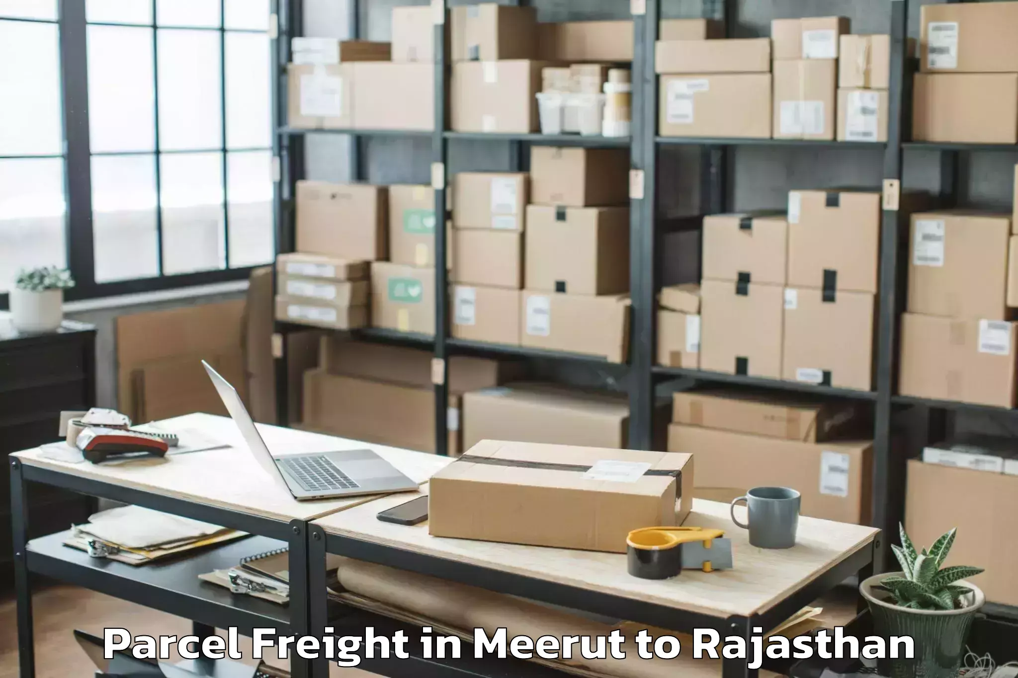 Book Your Meerut to Malarna Doongar Parcel Freight Today